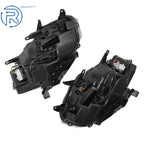 Set of 2 Chrome Housing LED Headlight Assemblies for Nissan Rogue (2014-2016)