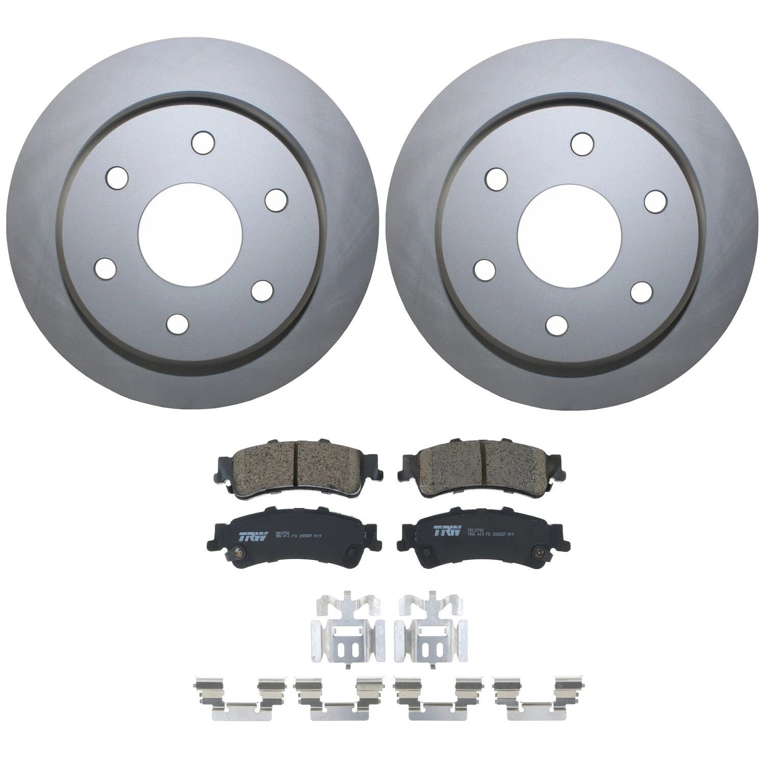 Rear Brake Kit 330mm Disc TRW Ceramic Pads for Sierra Silverado 1500 (2007–2013)