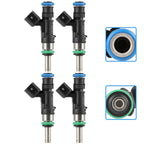 Set of 4 Fuel Injectors for Dodge Dart, Fiat 500 (2012–2016)