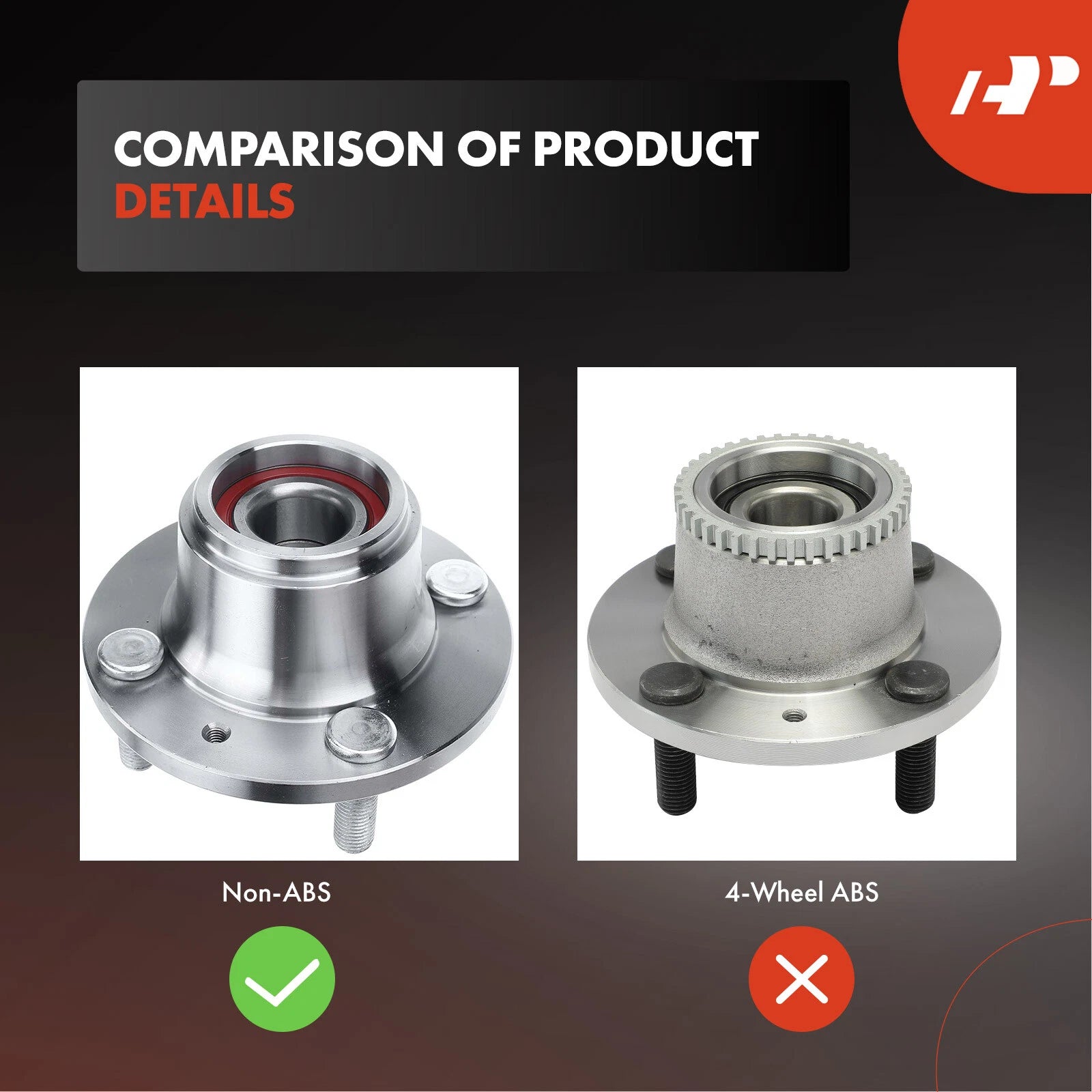 Rear Wheel Hub & Bearing Assembly for Chevrolet Spark 2013–2015