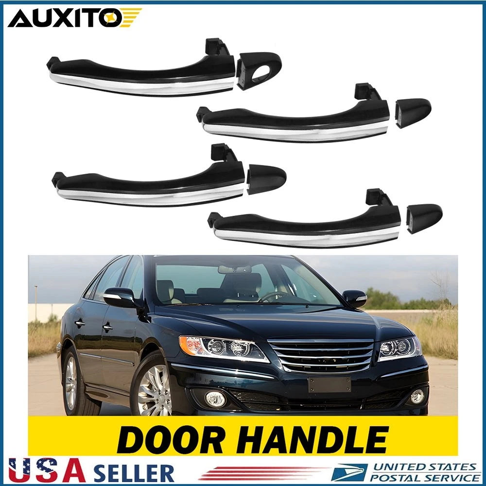 Set of 2 Chrome Outside Door Handles for Hyundai Azera (2006–2011)