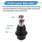 2X Front Lower Ball Joints for Chevrolet Silverado 1500 (2013–2020) K500245