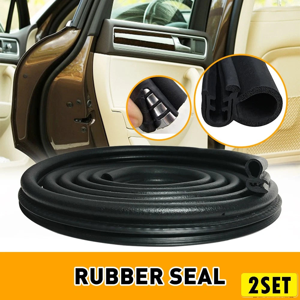 Set of 2 Weather Strip Rubber Seal for Car SU (10FT)