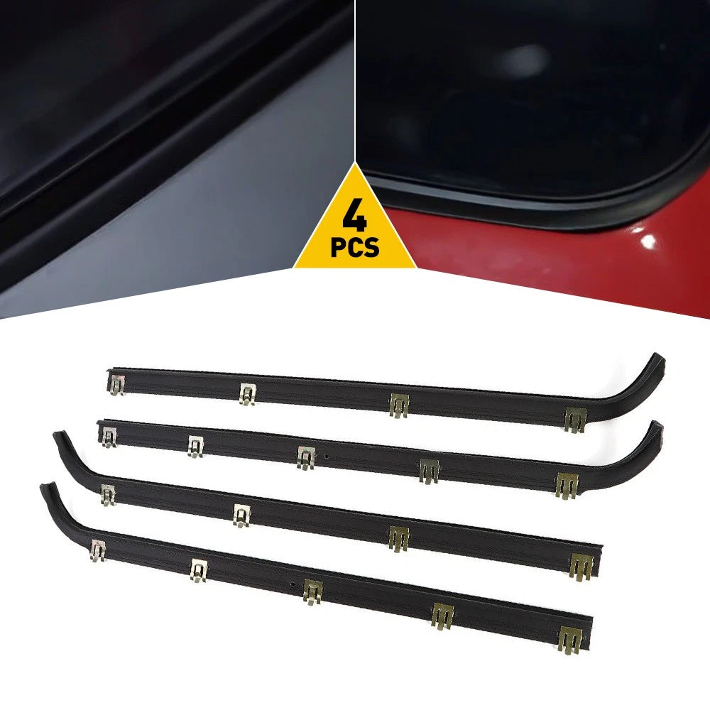 Weatherstrip Glass Window Run Channel for Ford F150 Bronco F250 F350 F450 (1980–1997)