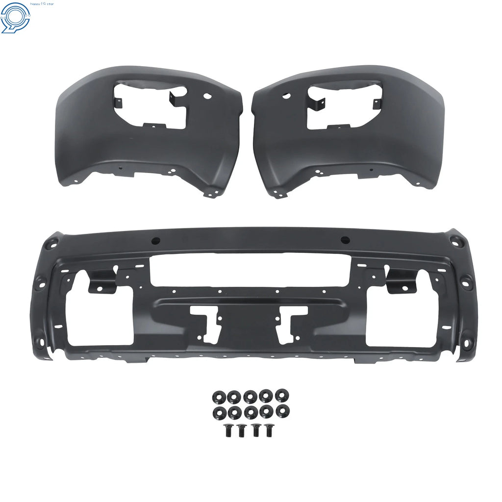 Split Black Front Bumper with Sensor Hole for GMC Sierra 2500 HD 3500 HD (2015-2019)