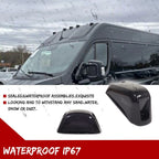 10PC Smoke Cab Roof Marker Running Lights for Ram ProMaster 1500 2500 3500 (2014–2023)