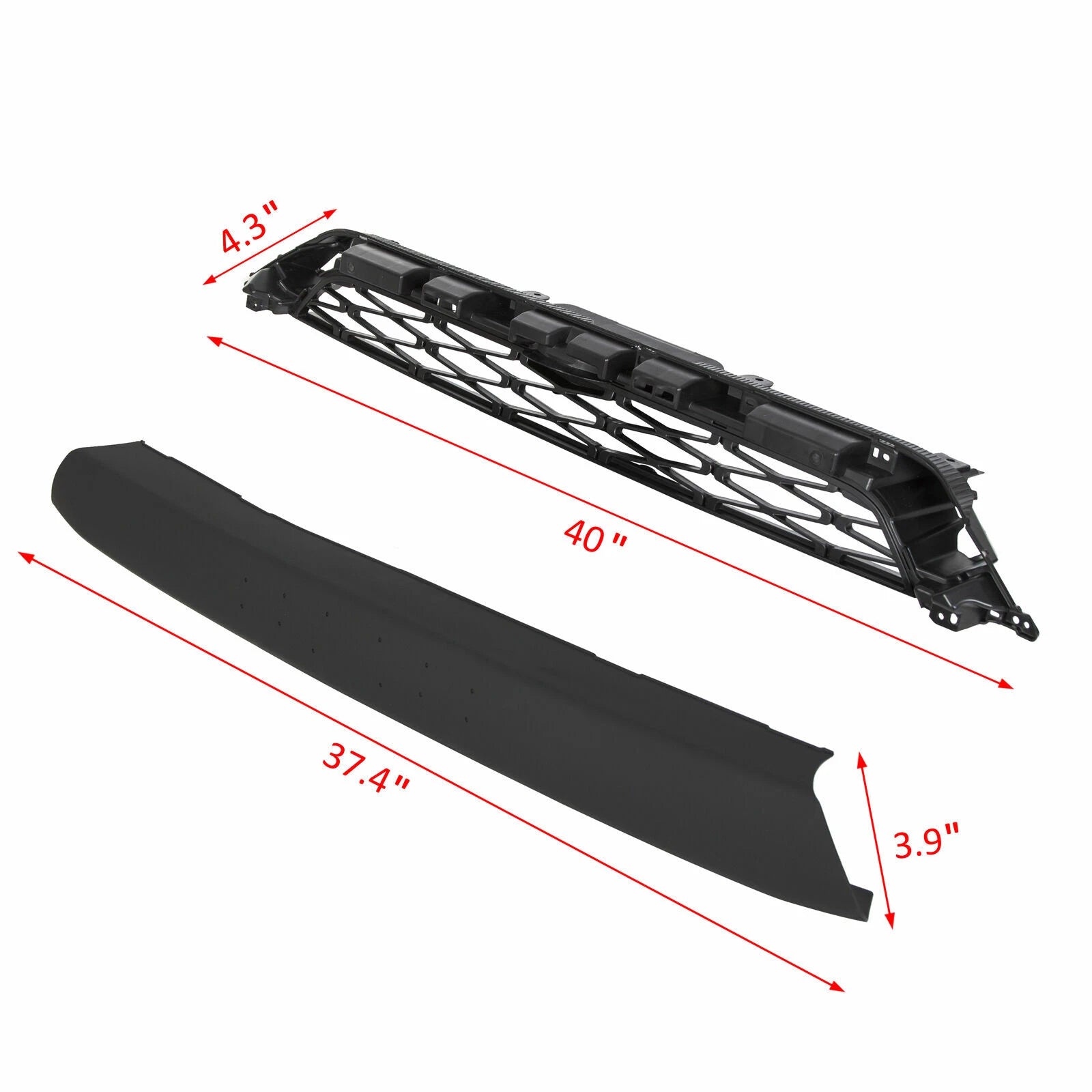 Front Bumper Grille for Toyota 4Runner SR5 TRD (2014–2020) Mesh Assembly