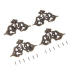 12x Butterfly Style Corner Protector Guards for Jewelry Box Desk Book
