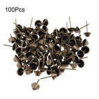 100X Antique Bronze Upholstery Nail Tacks for Jewelry Box Sofa Craft