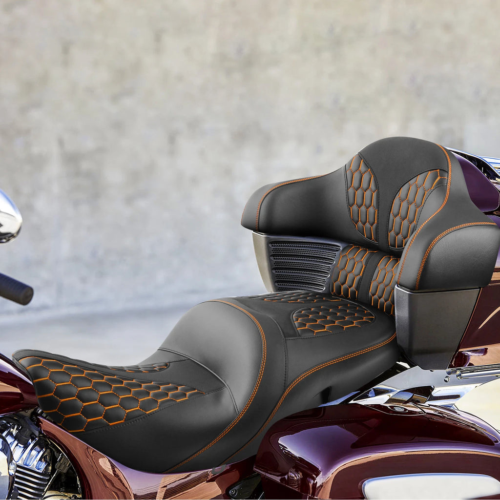 Driver Passenger Seat & Backrest for Indian Chieftain Dark Horse (2016–2025)