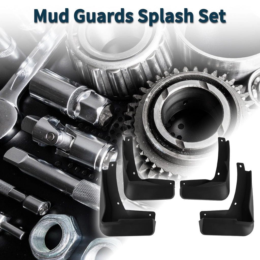 Set of 4 Mud Flaps Splash Guards for Volkswagen Golf R-Line (2015–2017)