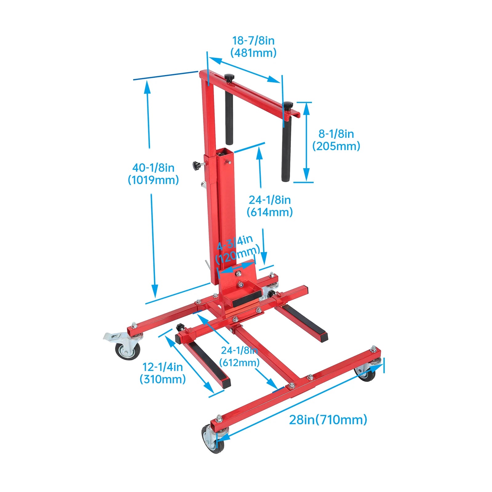 Adjustable Car Door Installer Jack Lift Hoist Bumper Stand 440lbs for Universal
