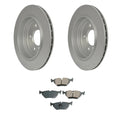 Set of 2 Hella Rear Rotors & Akebono EURO Ceramic Pads for BMW E46 325xi (2001–2005)