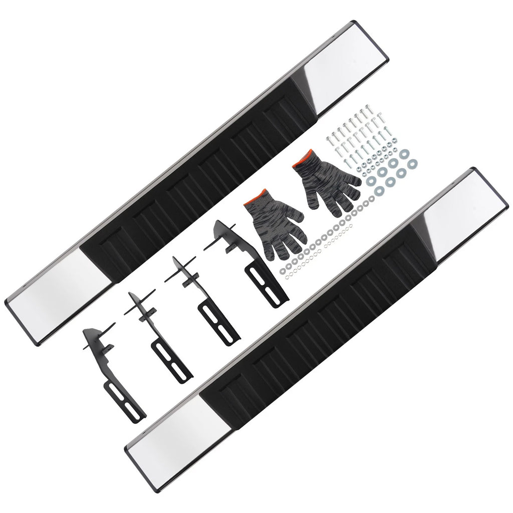 Set of 2 Nerf Bars Running Boards for Dodge Ram 1500 (2009–2018) 6" Black