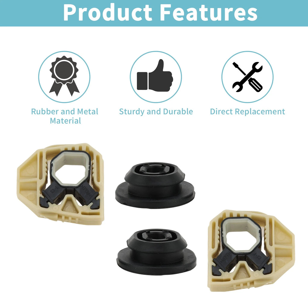 Set of 4 Radiator Mount Brackets for Audi A1 (2010–2018) No. 1K0121367D