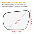 Heated Mirror Glass with Backing Plate for Suzuki (84740-78K30-000)