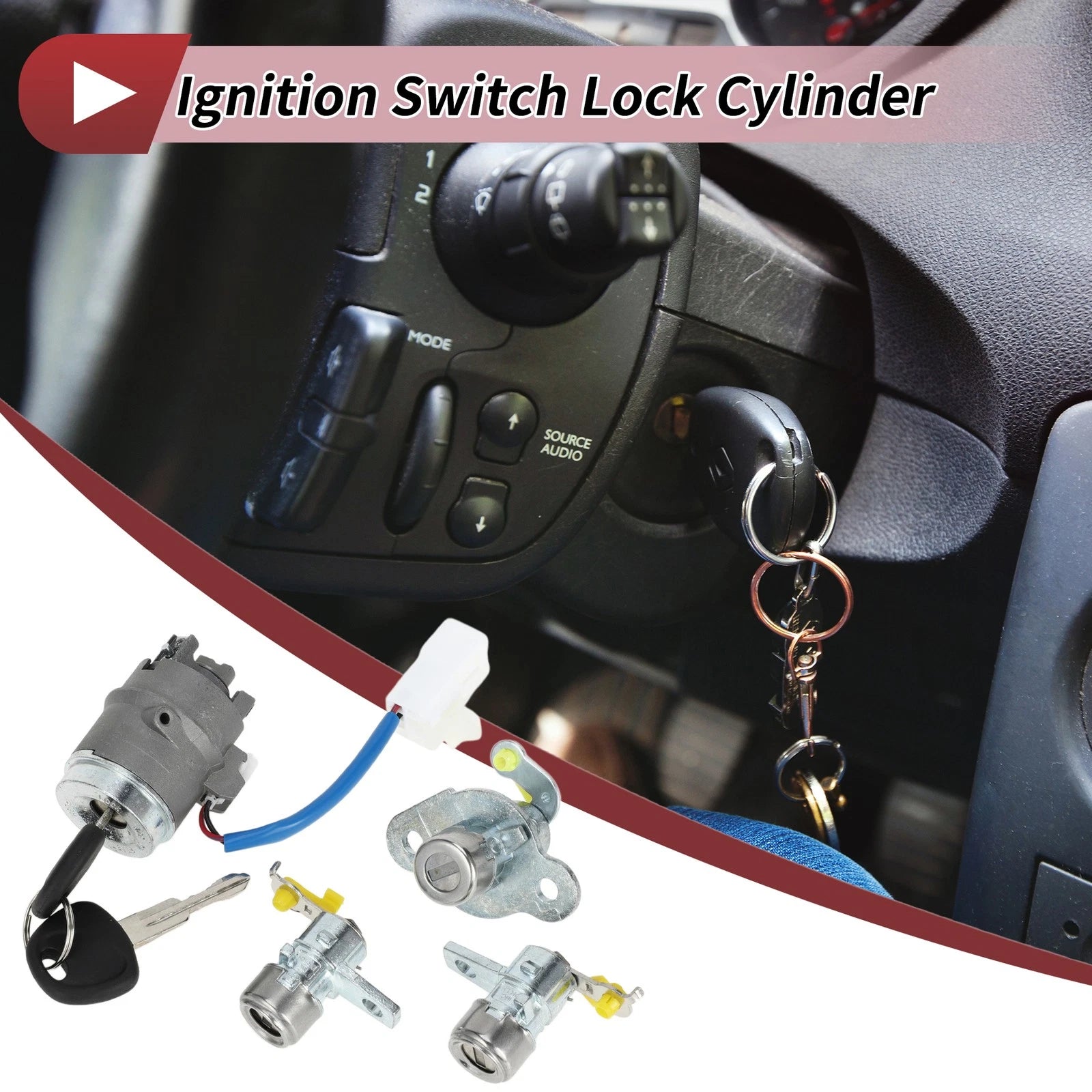 Ignition Lock Cylinder for Hyundai Accent (2010–2017) No. 819051E000