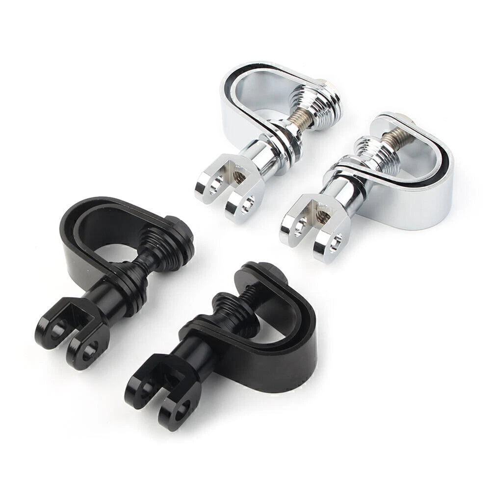 Pair of 25mm & 32mm Motorcycle Highway Engine Crash Bar Foot Peg Clamps