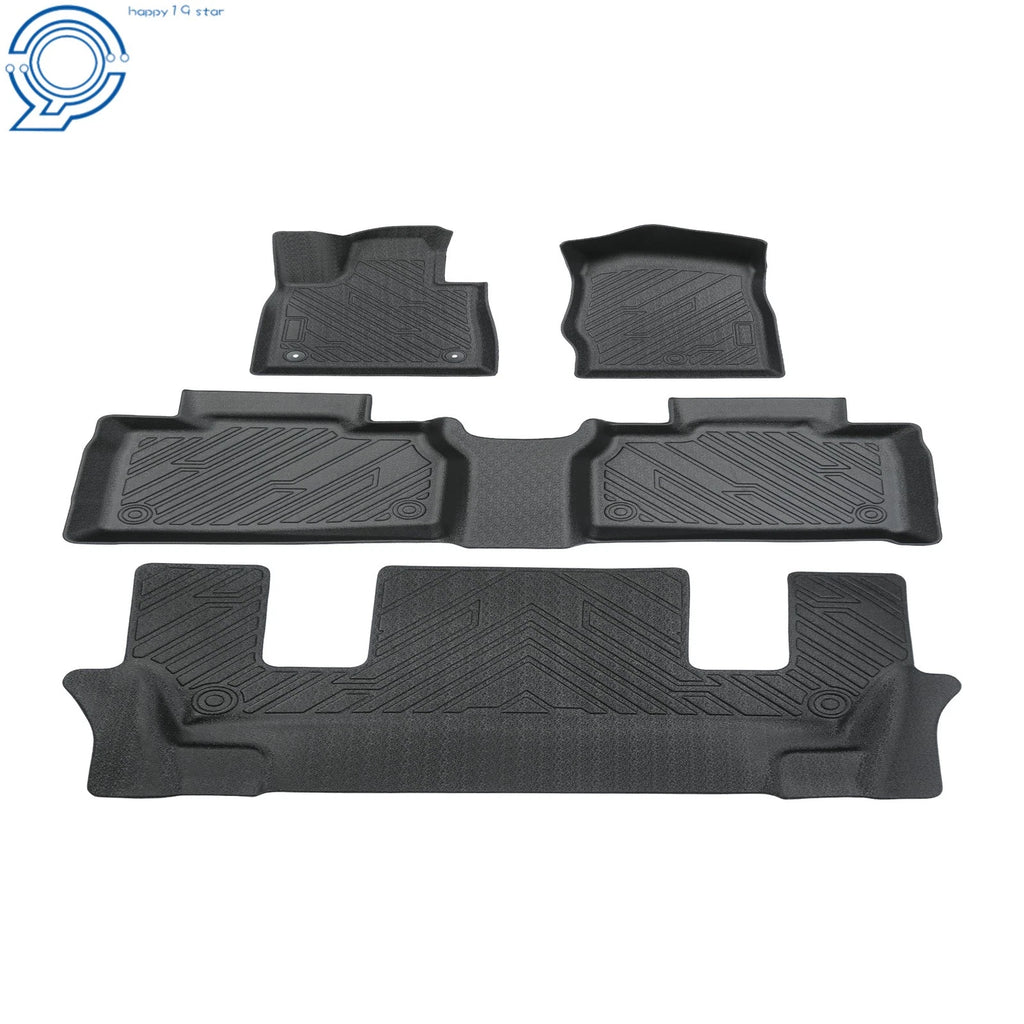 TPE Floor Mats Liners for Ford Explorer (2020–2025) All Weather Black