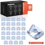 30Pcs Steel Speed Nut Retainer Clips for BMW 525i 528i 530i (2001–2007)