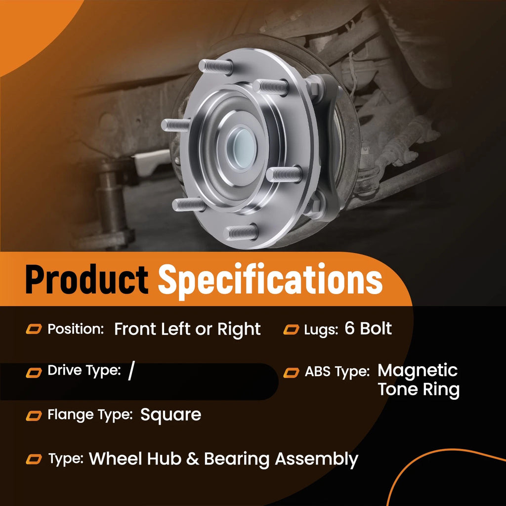 Front Wheel Hub Assembly for Toyota 4Runner 2WD (2003–2019) 4357004011