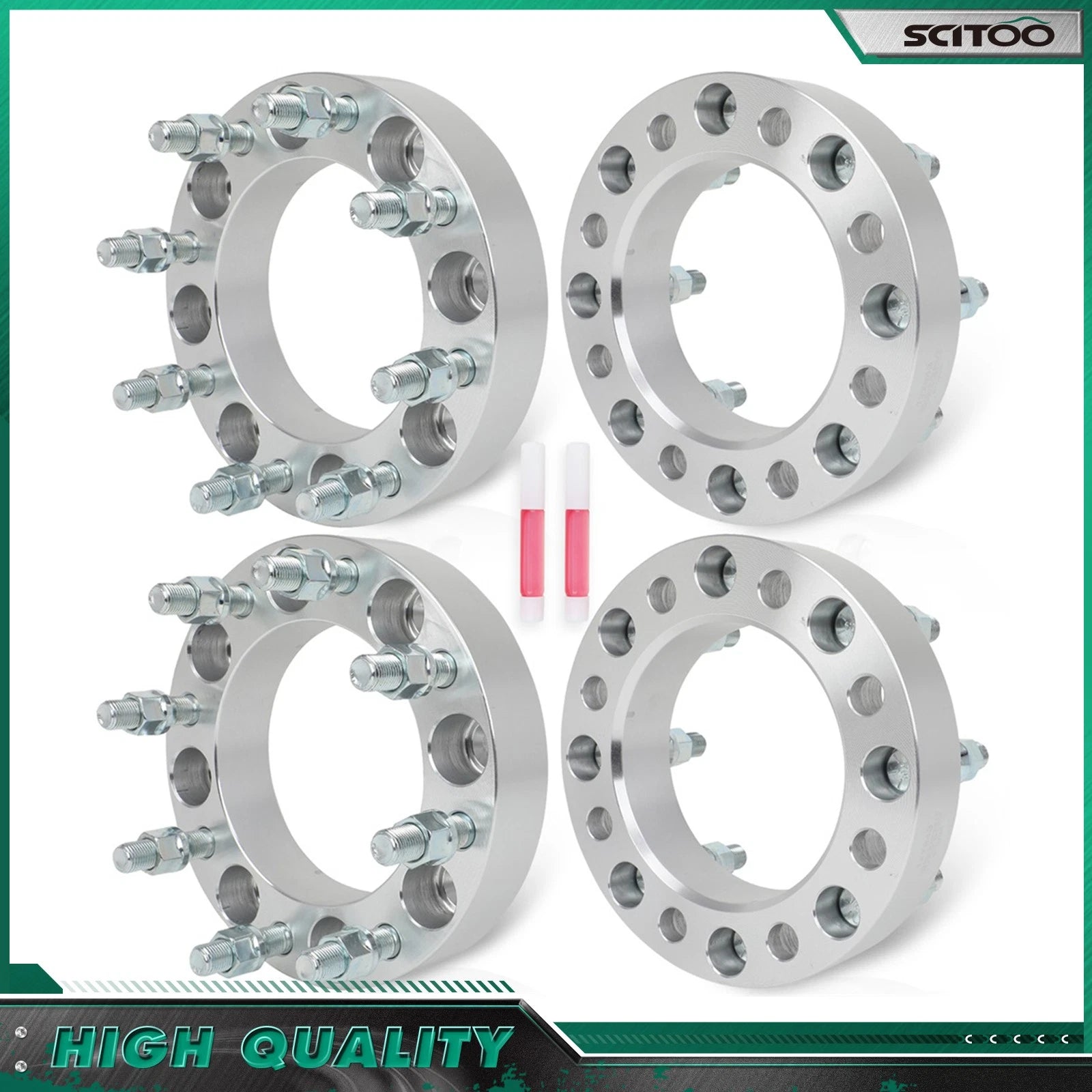 4X 1.5" Wheel Adapters 8x6.5/8x165.1 to 8x170 for Dodge Ram 2500 3500 (1994–2023)