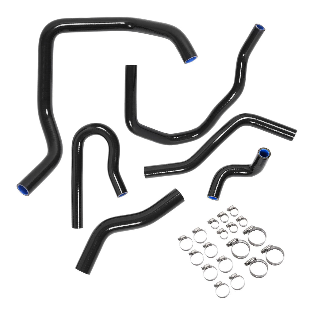 Silicone Radiator Heater Hose Kit for Honda Civic D15 D16 (1992–2000) Black
