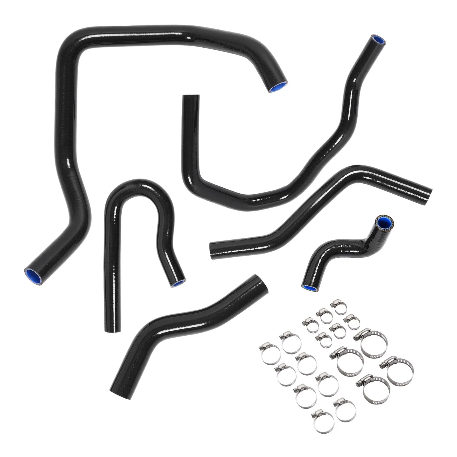 Silicone Radiator Heater Hose Kit for Honda Civic D15 D16 (1992–2000) Black