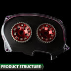 Clear Cam Gear Timing Belt Cover for Mitsubishi Evolution (EVO 4-8)