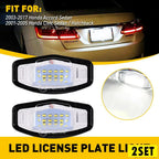 Set of 4 LED White License Plate Lights for Honda Civic (7th–9th Gen)