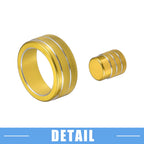 7pcs AC Control Switch Air Vent Knob Cover for Honda Civic (2022–2023) Gold Tone 767153391903