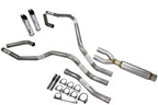 Dual Exhaust Glasspack Slash Cut Tip for Nissan Titan (2004–2006)