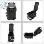 2X Hard Saddlebags for Motorcycle Tour Trunk Luggage & Mounting Bracket 36L