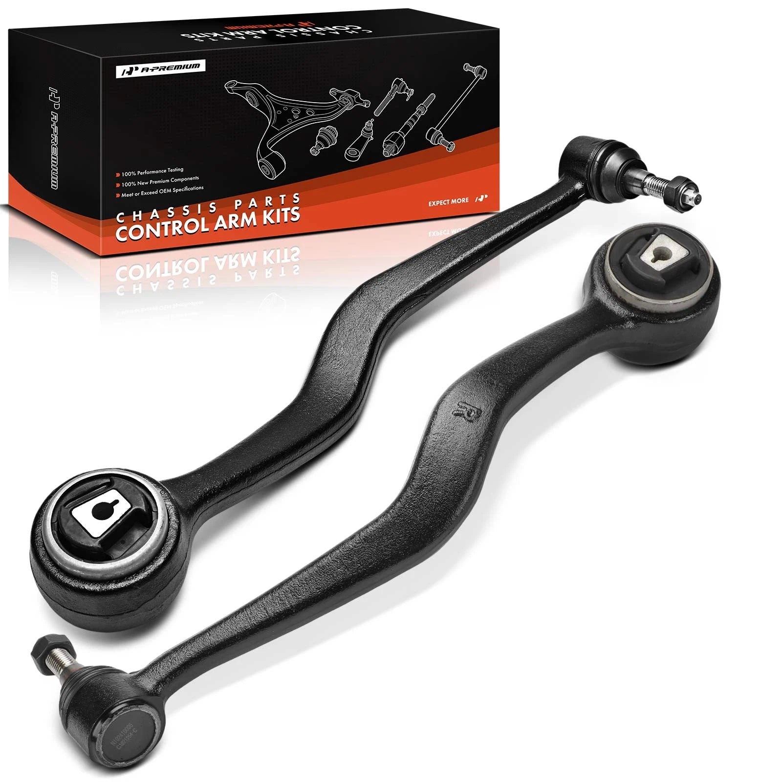 2x Front Lower Forward Control Arm with Ball Joint for Pontiac G8 (2008–2009)