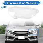 1 Pcs Front Left Headlight Lens Cover for BMW 7 Series E65/E66 (2002-2005) PC