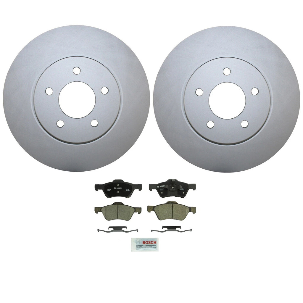 Front Brake Kit 303mm Disc Rotors & Bosch Ceramic Pads for Escape Tribute Mariner (2001–2012)