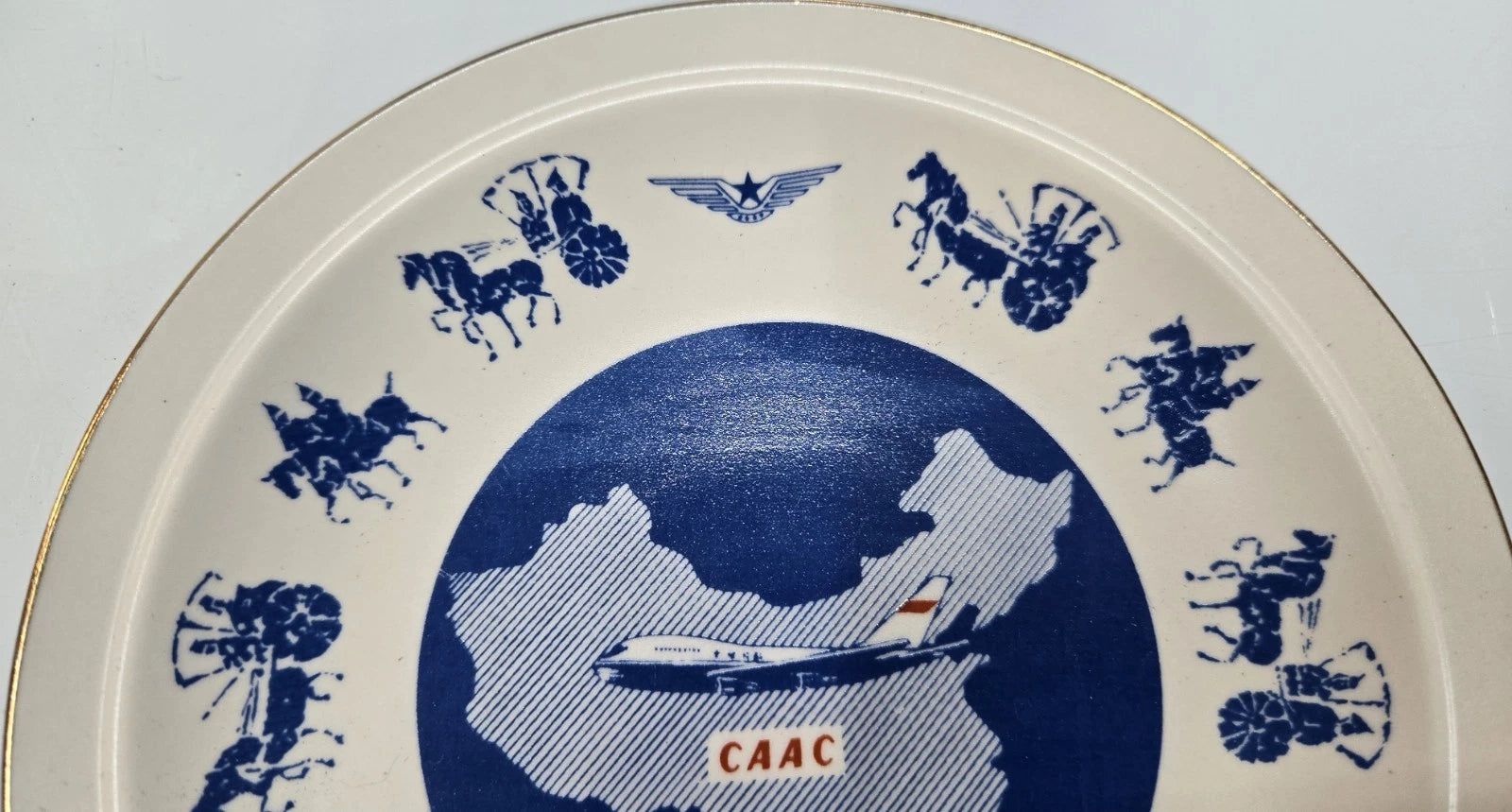 7" Plate for CAAC Airline (Vintage)