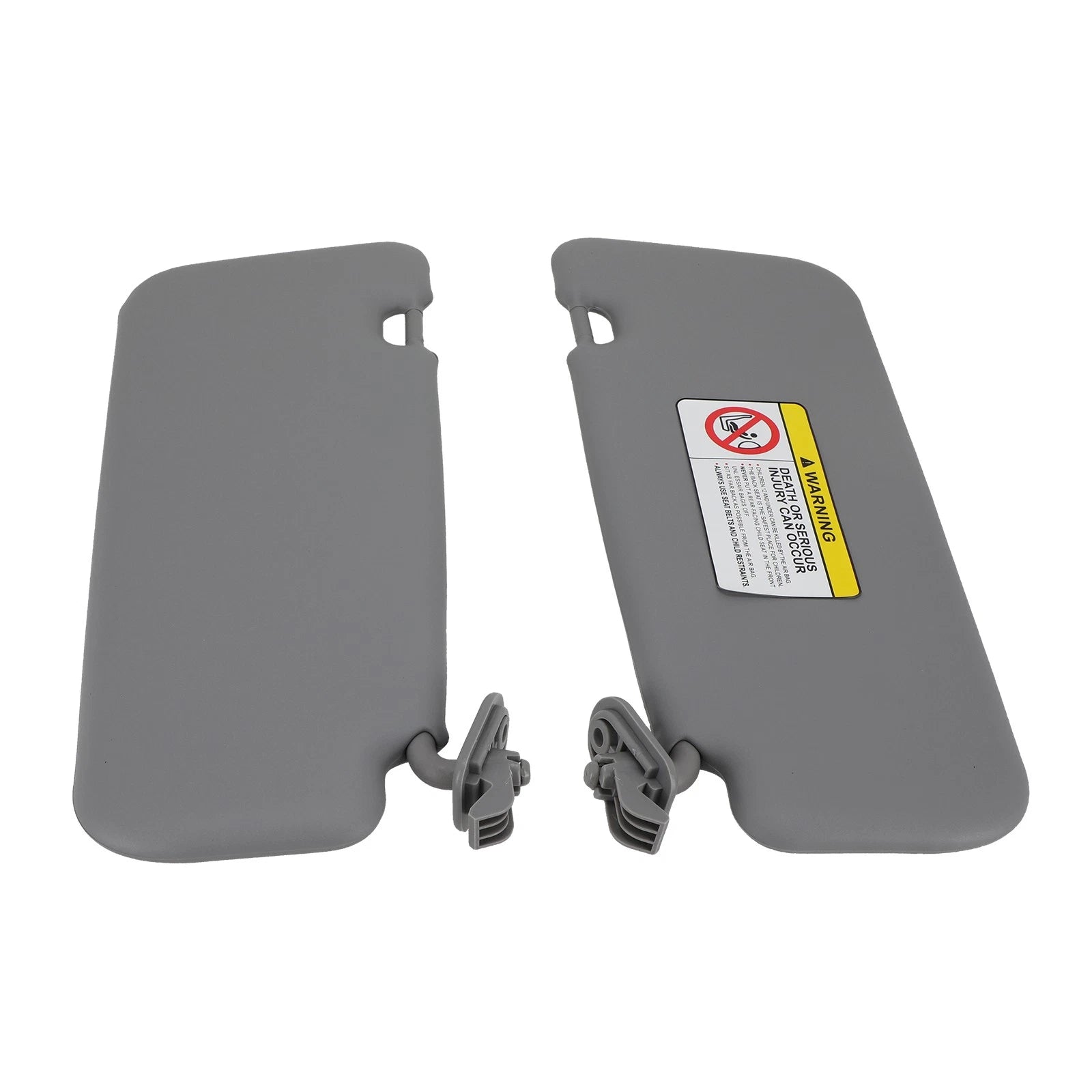 Pair Sun Visors for Hyundai Accent (2011-2015) Gray Left Right