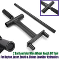 2 Bar Lowrider Wire Wheel Knock Off Tool Kit for Dayton, Luxor, Zenith