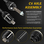 Set of 2 CV Joint Axle Shafts for Polaris Sportsman 570 (2015–2020)