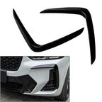 Front Bumper Air Vent Trim for BMW X3 G01 X4 G02 (2022–2023) Gloss Black