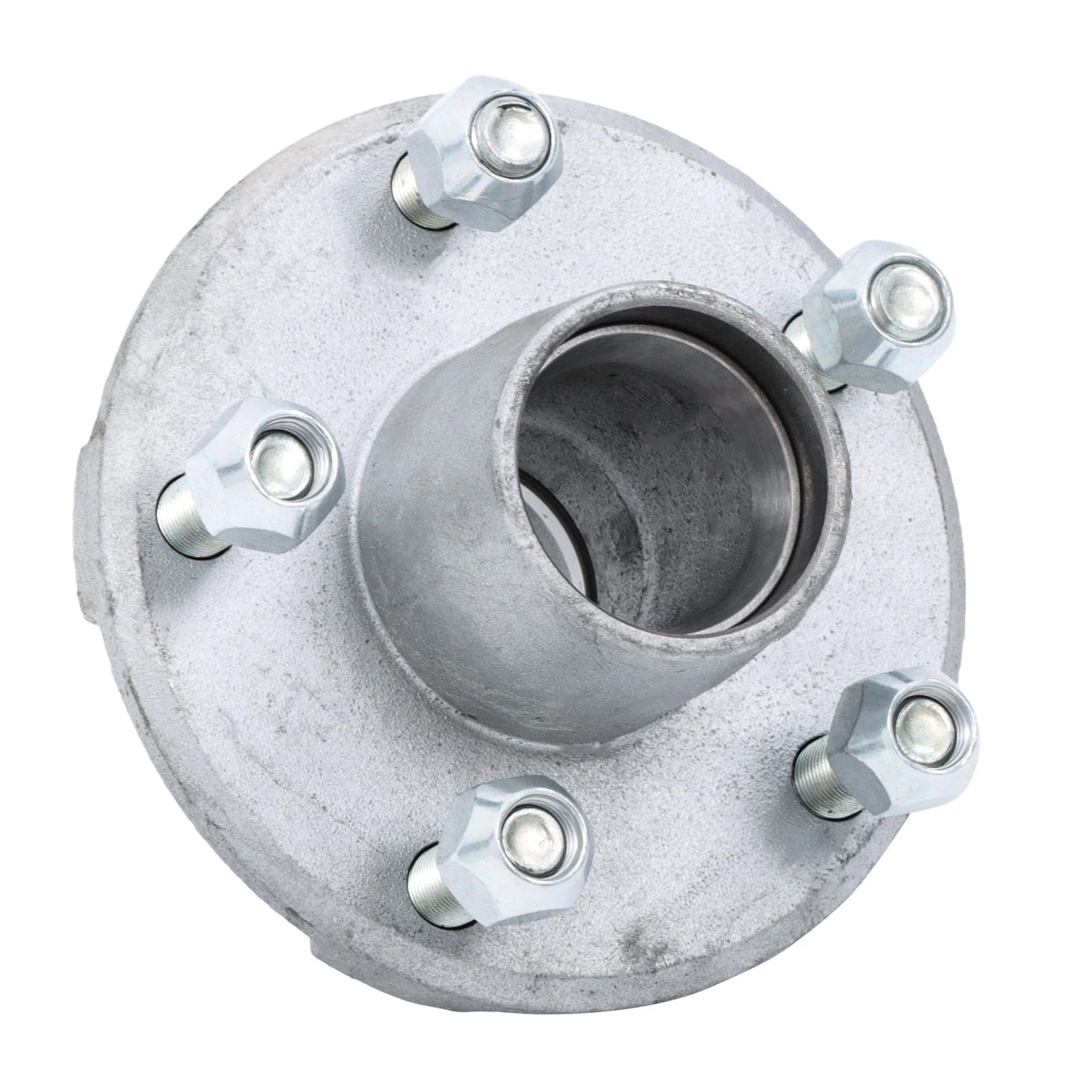 Set of 2 Trailer Hubs for 5 Bolt Axles (Hot Dipped Galvanized)