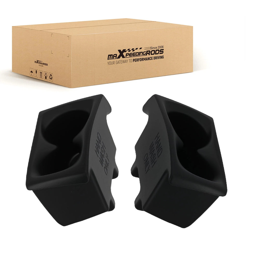 Set of 2 Cup Holder Door Panels for Ram 1500 (2019–2024) Black