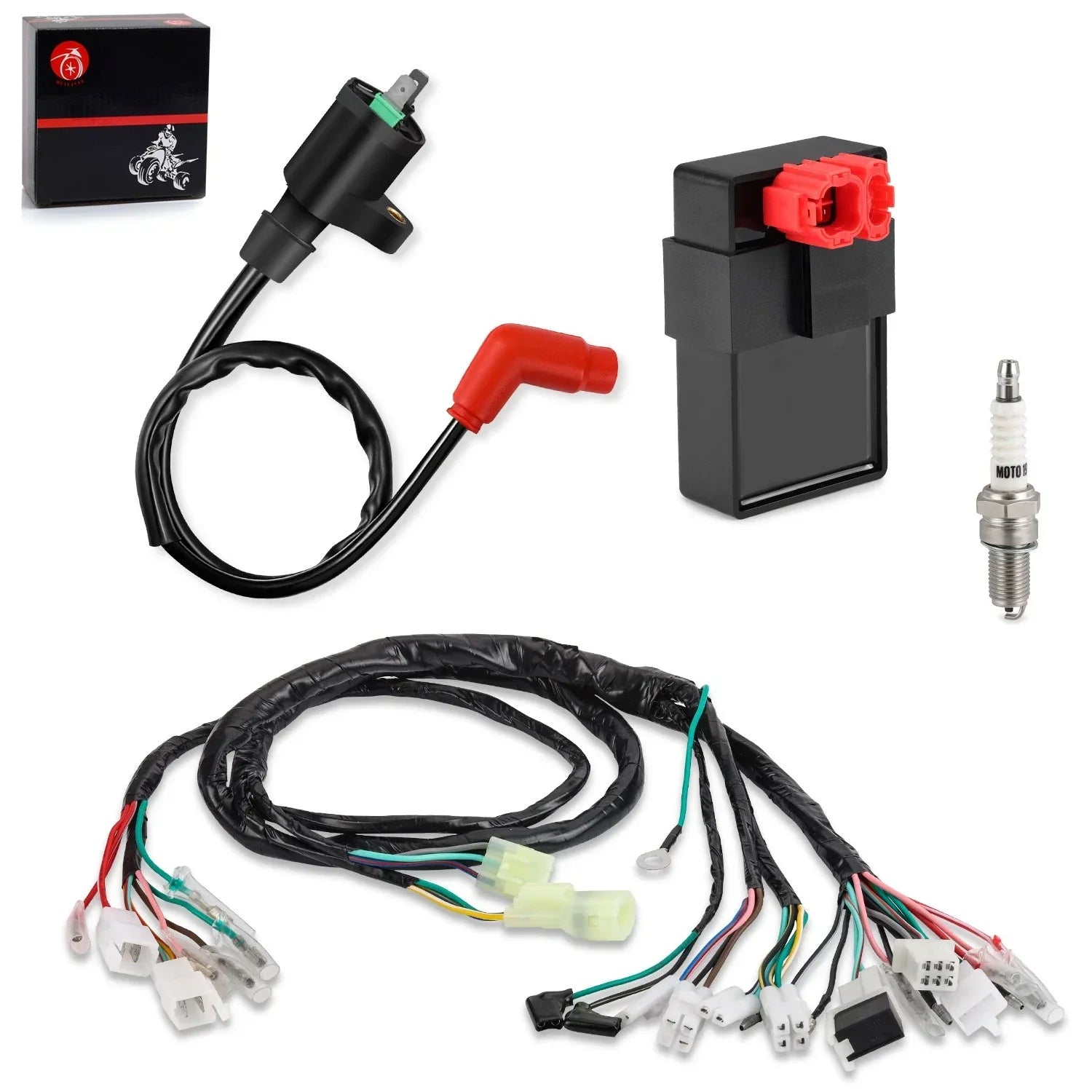 Ignition Coil Plug CDI & Wire Harness for Honda FourTrax TRX300 TRX300FW (1994–1997)