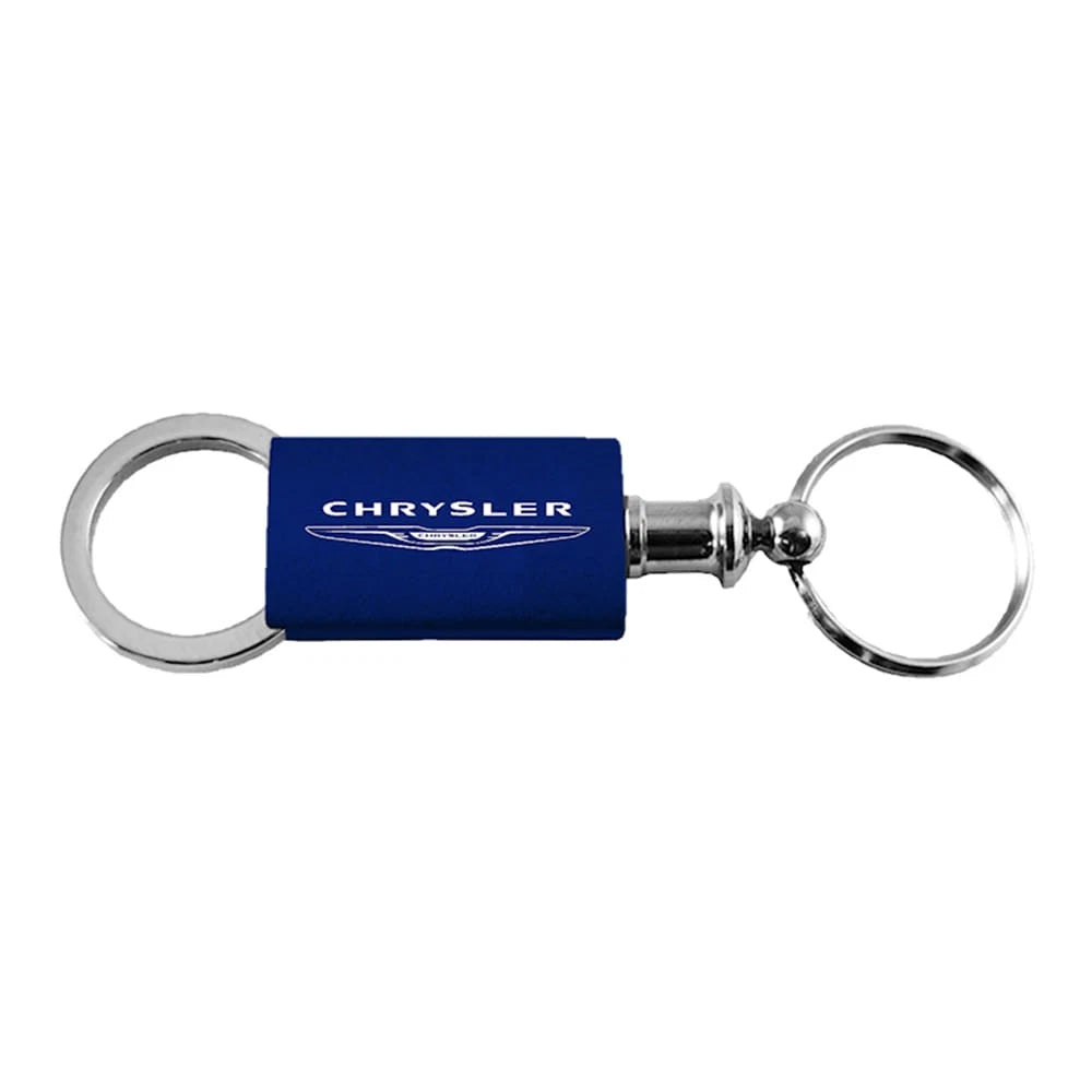 Navy Anodized Aluminum Valet Keychain - Officially Licensed for Chrysler