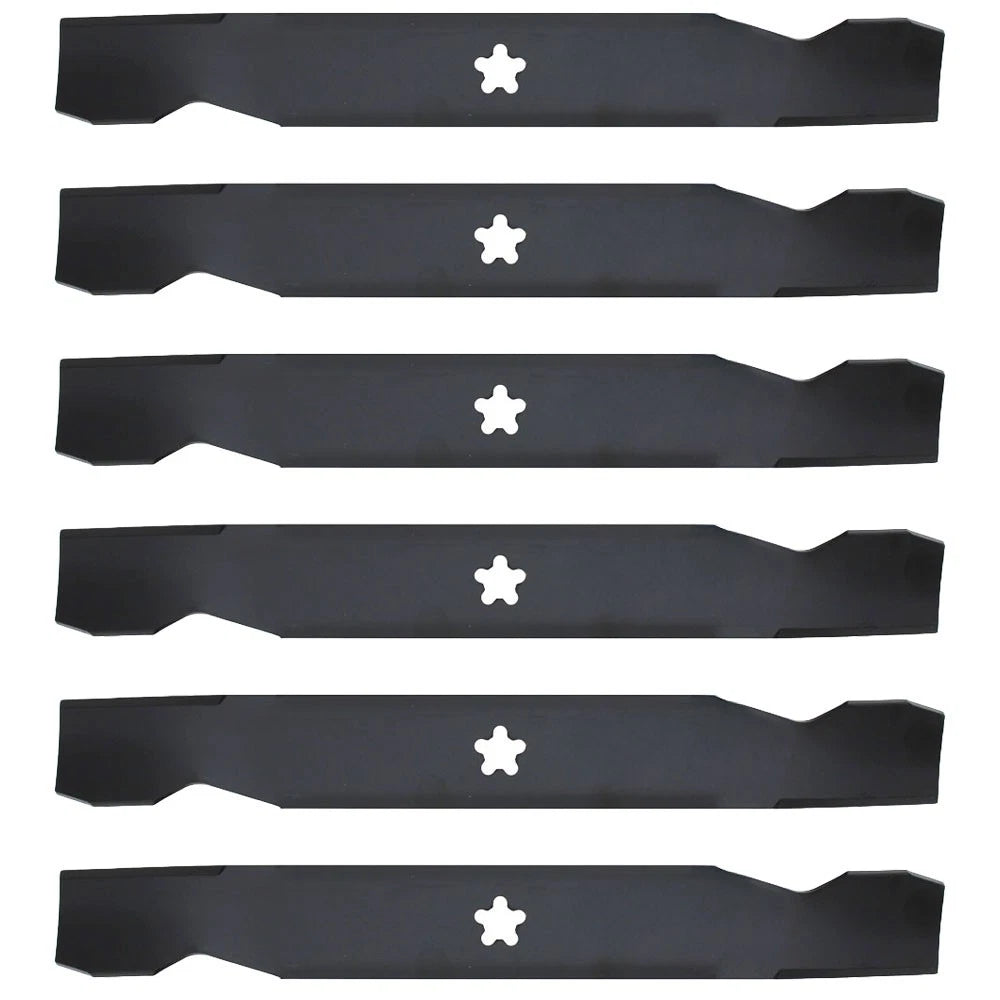 6 Lawn Mower Blades for Husqvarna Craftsman 50" Deck (Fits 137380 5321)