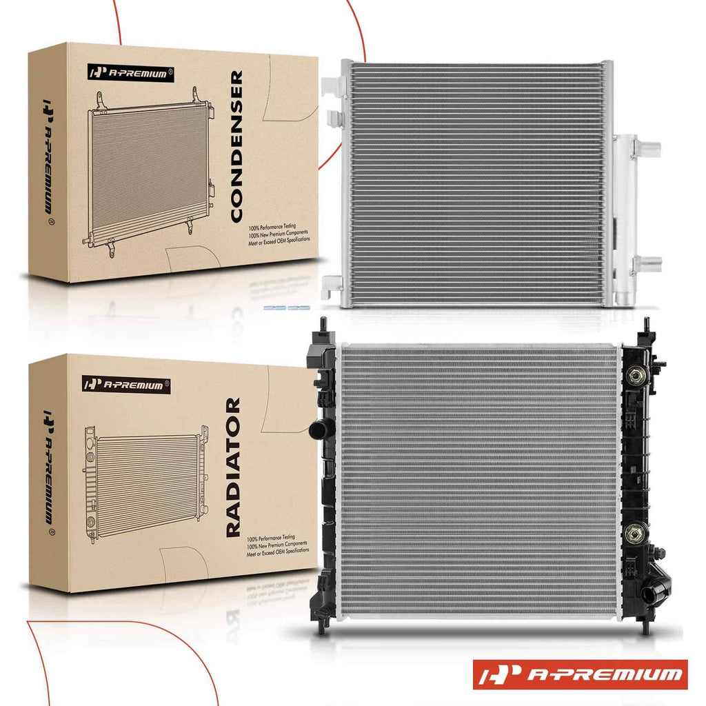 Radiator & AC Condenser Set for Chevy Spark (2013–2015)