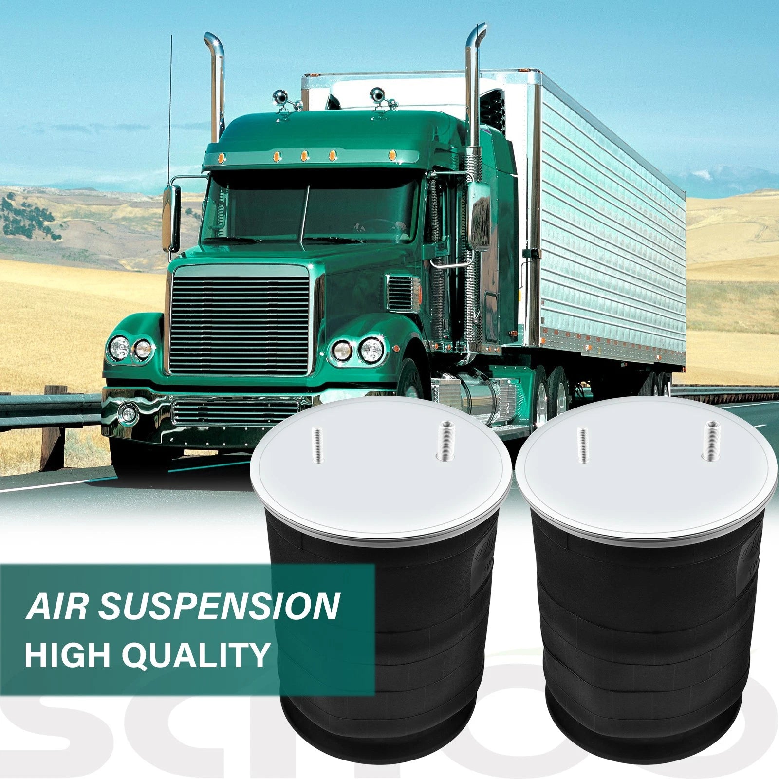 Pair Air Suspension Spring Bags for SAF Holland Goodyear (W01-358-9122, 1R14-045)