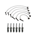 Denso 7mm Wire Set & 6 U-Groove Spark Plugs Kit for Ford 4.0 V6