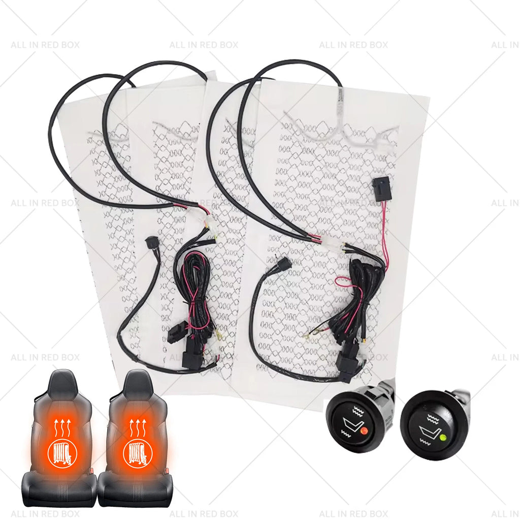 Heated Seat Heater Kit for Universal Cars 12V with Round Switch